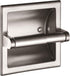 Smack Brushed Nickel Recessed Toilet Paper Holder,Contemporary Hotel Style Wall Toilet Paper Holder - Recessed Toilet Tissue Holder Includes Rear Mounting Bracket