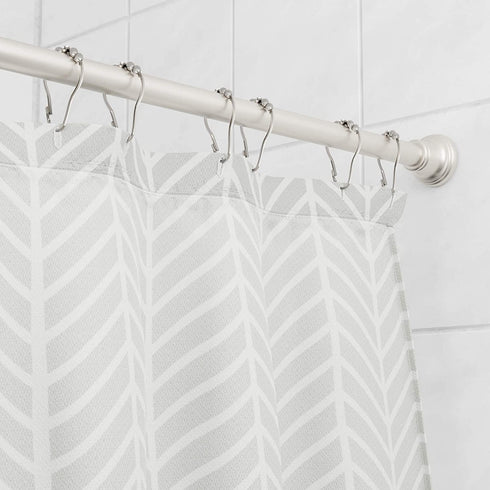 Amazon Basics Tension Curtain Rod, Adjustable 36-62" Width - Nickel, Bell Finial