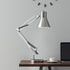 Lavish Home (Brushed Steel Architect Desk Lamp-LED Task Adjustable Swing Arm for Home and Office-Includes Energy Efficient Light Bulb, 23 L x 6.5 W x 34 H