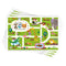 Disposable Stick-on Placemats 40 Pack for Baby & Kids, Restaurant Table Mats 12" x 18" Sticky Place Mats,Toddler Baby Placemat Happy Zoo Theme