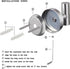 Towel Hooks Bath Towel Hook 6 Pack Wall Hooks SUS 304 Stainless Steel Coat Hooks, Heavy Duty Robe Hook Holder for Bathroom Kitchen Garage Home Hotel Cabinet Office(Silver)
