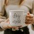 Sweet Water Decor Dog Mom Coffee Mug | Cute 16oz Ceramic Campfire Style Coffee Cup Microwave & Dishwasher Safe | Large Mug For Dog Moms, Pet Owners, Puppy Lovers, and Dog Adoption