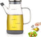 Glass Olive Oil Bottle Dispenser - 20 Ounce Large Glass Oil Dispenser Bottle with Lid and Stopper, Leakproof Glass Oil and Vinegar Dispenser With Measurement, oil dispenser bottle for Kitchen Cooking and Barbecue (600ml/20oz)