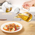 Glass Olive Oil Bottle Dispenser - 20 Ounce Large Glass Oil Dispenser Bottle with Lid and Stopper, Leakproof Glass Oil and Vinegar Dispenser With Measurement, oil dispenser bottle for Kitchen Cooking and Barbecue (600ml/20oz)