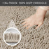 Luxury Chenille Bathroom Rug,Extra Soft and Cozy, Non-Slip,Super Absorbent Water, Machine Wash Dry, Shaggy Chenille Bath Mats for Bathroom Bedroom,17x24 inches,Beige