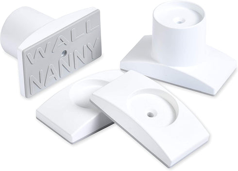 Wall Nanny Extender - 2.5 Inch Baby Gate Extension Kit (Made in USA) Extends Pressure Mounted Gates + Protects Walls + Stabilizes Gate - for Child, Pet & Dog Gates, Works on Stairs, Protector (4 Pack)