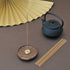 SeedWave Wooden Incense Holder for Sticks, Detachable Brass Incense Burner Holder, Handmade Lotus Incense Ash Catcher for Home Decor Yoga Spa Meditation