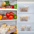Rarapop 2 Pack Fridge Produce Saver Stay Fresh Containers with Strainers and Vented Lids, Food Storage Containers Refrigerator Organizer Baskets for Veggie, Berry and Fruits - NOT Dishwasher Safe (White)