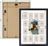 12x16 Black Wood Frame - 13 Opening White Mat - Displays One 5x7 Photo and Twelve 2.5x3.5 Pictures - Collage Frame - Real Glass, Sawtooth Hangers, Swivel Tabs - Wall Mounting, Landscape, Portrait