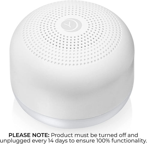 Yogasleep Travel Mini Portable White Noise Sound Machine | 6 Soothing Sounds | Soft Dimable Night Light | Compact Sleep Therapy for Adults & Baby | USB Rechargeable | Lanyard for Easy Hanging