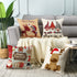 Christmas Pillow Covers , 2021 Newest Double-Sided Christmas Pillowcase,18 x 18 Inches Set of 4 - Xmas Series Cushion Cover Case Pillow Custom Zippered Square Pillowcase (Christmas-B)