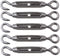 BQLZR M4 Stainless Steel 304 Hook & Eye Turnbuckle Wire Rope Tension Pack of 5