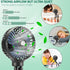 Mini Handheld Personal Portable Fan, Baby Stroller Fan, Car Seat Fan, USB or 4000mAh Battery Powered, with Flexible Tripod Clip on Student Bed Desk Peloton Bike Crib Treadmill Camping Traveling(Black)