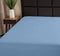 Superity Linen Fitted Sheet, 100% Cotton 200 Thread Count, Cool Breathable and Comfortable,Machine Wash and Dry (Twin 39x75, Blue)