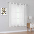 Pure White Sheer Curtain Panels 63 inches Long - 2 Panels Top Grade Gauze Grommet Solid Texture Soft Voile Window Drapes for Bedroom Living Room(38 Wide x 63-inch Length)