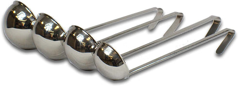 CucinaPrime Set of 4 Stainless Steel Soup Ladle 2 Ounce, 4 Ounce, 6 Ounce, 8 Ounce
