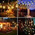 BHCLIGHT 2-Pack 100 LED 32FT Crystal Globe Solar String Lights Outdoor, Waterproof Solar Lights Outdoor Decorative with 8 Modes, Solar Powered Patio Lights for Garden Yard Party Christmas,Warm White