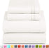 Nestl Twin Sheets Set - 3 Piece Bed Sheets for Twin Size Bed, Double Brushed Twin Size Sheets, Hotel Luxury White Sheets, Extra Soft Bedding Sheets & Pillowcases