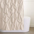 Amazon Basics Pinched Pleat Bathroom Shower Curtain - Beige, 72 Inch