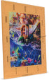 Mark Feldstein & Associates Little Mermaid Disney Kinkade Ocean Blue 11 inch Glass Square Wall Clock