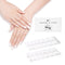 DANNI & TONI Semi-Cured Nail Strips (Take Me to Church) Gel Nail Stickers White Tip French Manicure Kit Wedding Nail Polish Strips 28 Stickers