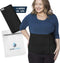 QORE LOGIQ Plus Size Abdominal Binder Post Surgery for larger Men + Women - Postpartum Belly Band - Compression Garment - Hernia Belt For Men + Woman - C Section Belly Binder - Adjustable (Black XL)