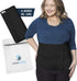 QORE LOGIQ Plus Size Abdominal Binder Post Surgery for larger Men + Women - Postpartum Belly Band - Compression Garment - Hernia Belt For Men + Woman - C Section Belly Binder - Adjustable (Black XL)