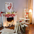 Winlyn 3 Pack Red Valentine Heart Wreaths Tinsel Heart Shaped Wreaths with Foil Hearts Hanging Valentine's Day Wreaths Decorations for Wedding Birthday Party Front Door Wall Window Mantel D©cor