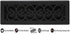 Decor Grates ST414 Decor Floor Register, 4x14 Inches, Textured Black