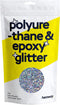 Hemway Polyurethane & Epoxy Resin Glitter 100g / 3.5oz Metallic Crystal Flake Additive for Flooring Jewelry Tumblers Glass Pigment - Extra Chunky (1/24" 0.040" 1mm) - Silver Holographic