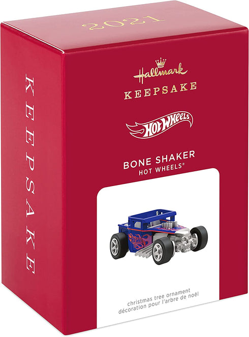 Hallmark Keepsake Christmas Ornament 2021, Hot Wheels Bone Shaker