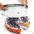 NewlineNY Stainless Steel Cake Mousse Rings for creating Round Appetizers, Molded Salads, Cakes, Mousse and Desserts, 3 Round Cake Mousse Flan Rings Set