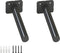 6.25" Solid Steel Floating Shelf Brackets, 2 Pack Heavy Duty Hidden Brackets Blind Shelf Supports with Hardware for Floating Wood Shelves Screws and Wall Plugs Included