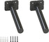 6.25" Solid Steel Floating Shelf Brackets, 2 Pack Heavy Duty Hidden Brackets Blind Shelf Supports with Hardware for Floating Wood Shelves Screws and Wall Plugs Included