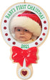 Hallmark Keepsake Christmas Ornament, Year Dated 2021, Baby's First Christmas Photo Frame