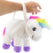 Plushible Bridging Miles with Smiles Plush Unicorn Purse - Soft, Fluffy, Functional Stuffed Unicorn Purse for Kids - Cute Stuffed Animal Unicorn Toy