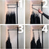Space Saver Hangers for Smart Closet Organizer (16, Black)