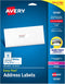 Avery Mailing Address Labels, Laser & Inkjet Printers, 300 Labels, 1 x 2-5/8, Permanent Adhesive (18160), White
