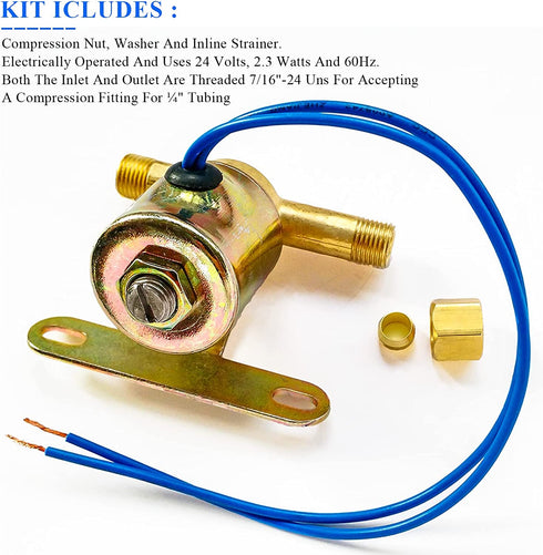 Pokin 4040 Humidifier Solenoid Valve - Compatible with Aprilaire Valve 400 500 600 700 220 224 Replaces Part B2015-S85 B2017-S85 24V 2.3W 60Hz