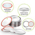 Wide Mouth Canning Lids for Ball, Kerr Jars - 24-Count Split-Type with Leak proof & Airtight Seal Features, Metal Mason Jar Lids for Canning - Food Grade Material, Silver/86 MM