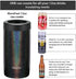 4-in-1 Skinny Can Cooler Double Wall Stainless Steel Insulated Can Holder,Can Coozie, Works With 12 Oz Slim Can,Standard Cans,Beer Bottles & As Pint Cups(Glitter Dark)