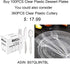 BUCLA 100Pieces Clear Plastic Plates -6.25inch Disposable Salad/Dessert Plates- Clear Premium Hard Plastic Appetizer Plates/Small Cake Plates for Weddings& Parties