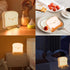 QANYI Cute Night Light Toast Bread LED Night lamp with Rechargeable and Timer, Portable Bedroom Bedside Bed lamp Birthday Gifts Ideas for Tween Teenage Teenager Teen Girls Boys Women