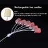 6PCS Rechargeable Tea Lights Candles with Remote and Timer, Flameless Flickering Votive Candles with USB Charging Cable & Frosted Cups, Electric Fake Candle for Home, Wedding, Holiday Decoration