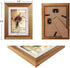 MEBRUDY 4x6 Picture Frames Set of 6, Display Pictures 4x6 with Mat or 5x7 Without Mat, Gold Photo Frames for Wall Mount or Table Top