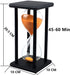 Sandglass 45 Minutes Timer Hourglass for Ornament Decoration Restaurant Living Room Home Closet Office Desk Bedroom Party Festival Christmas Wooden Frame Sand Timer Clock Orange