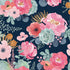 HAOKHOME 93005-1 Peel and Stick Modern Floral Wallpaper Pink/Green/Navy/Orange Vinyl Self Adhesive Prepasted Decorative 17.7in x 9.8ft