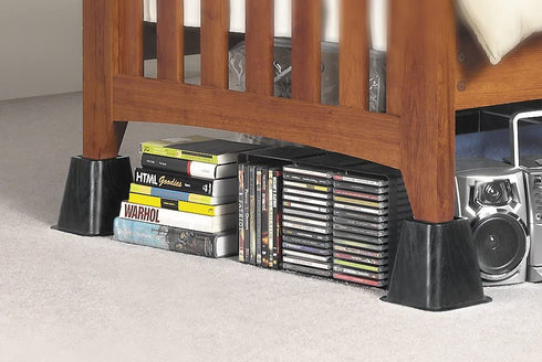 Whitmor Bed Risers - Black (Set of 4)