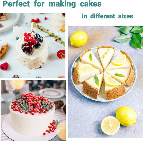 Springform Pan, 4 inch / 7 inch / 9 inch Cake pan, Set of 3, with Cake Decorating Tools, JOB JOL Cheesecake Pans.