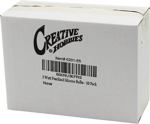 Creative Hobbies Country Style Silicone Dipped Candle Light Bulbs (Pkg of 10 Bulbs) ~ 5 Watt Pearlized Silicone, Gold Glow